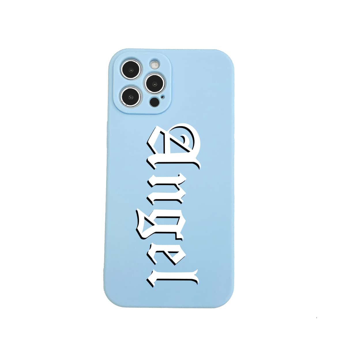 

Letter Graphic Phone Case, Blue
