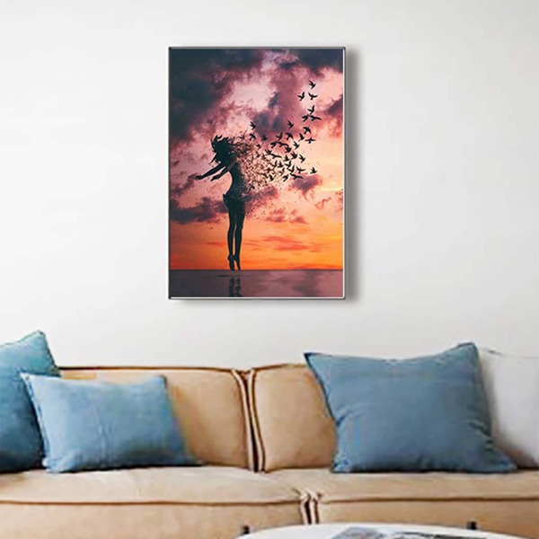 

Figure Graphic DIY Diamond Unframed Painting, Multicolor