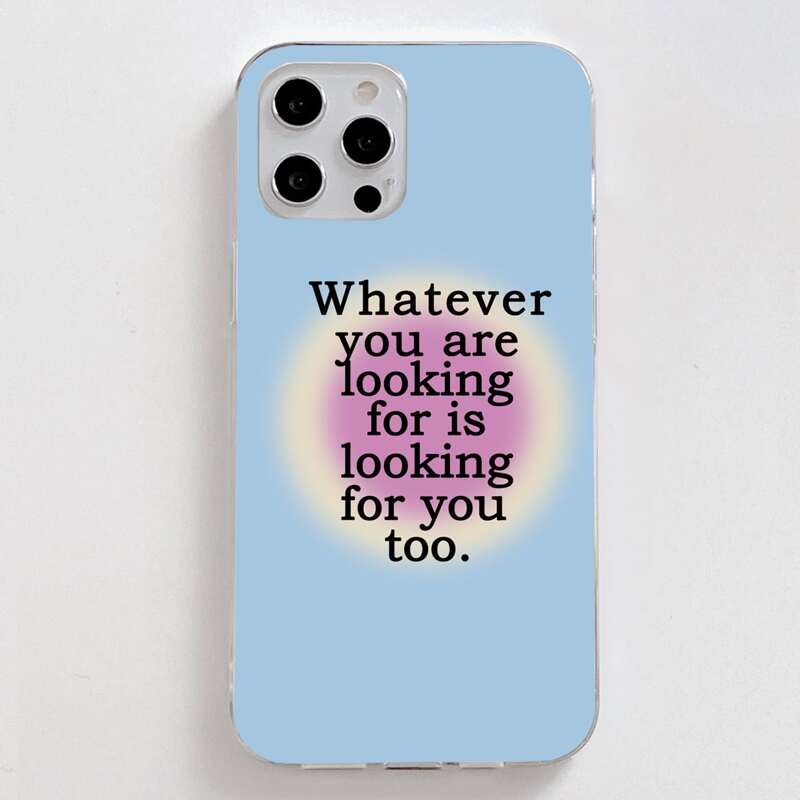 

Letter Graphic Phone Case, Multicolor