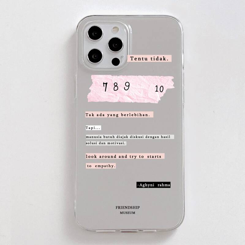 

Letter Graphic Phone Case, Clear