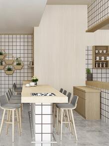 1 件木纹墙纸、翻新贴纸撕掉墙板、墙纸、壁纸、春季装饰品让您的家焕然一新、拉玛装饰贴纸 - 米色 - 查看 3