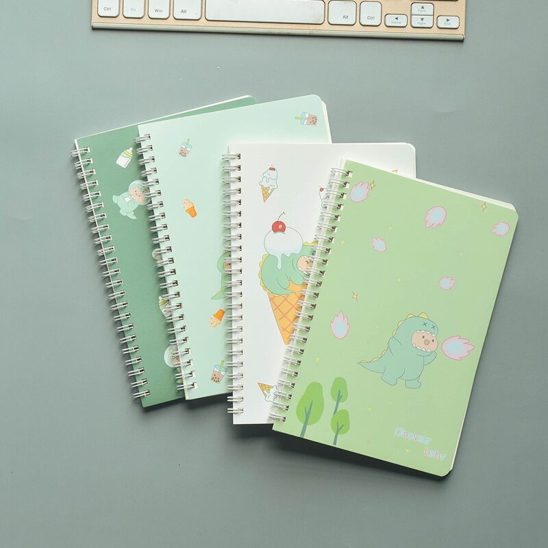 

1pc Cartoon Graphic Random Spiral Notebook, Multicolor