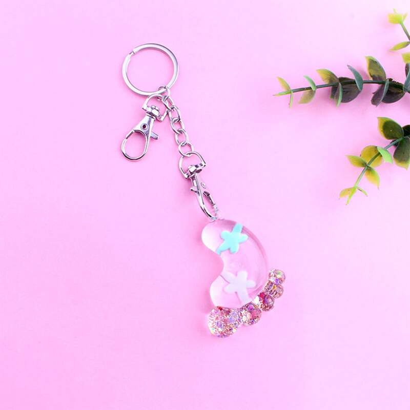 

1pc random footprint pendant keychain, Multicolor