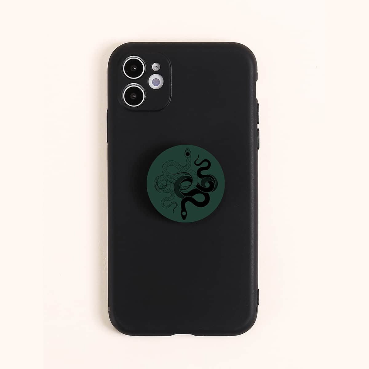 

Solid Phone Case With Snake Holder, Multicolor