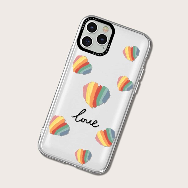 

LGBT Heart Pattern Phone Case, Multicolor