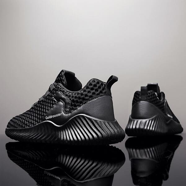 

Men Lace-up Front Sneakers, Black