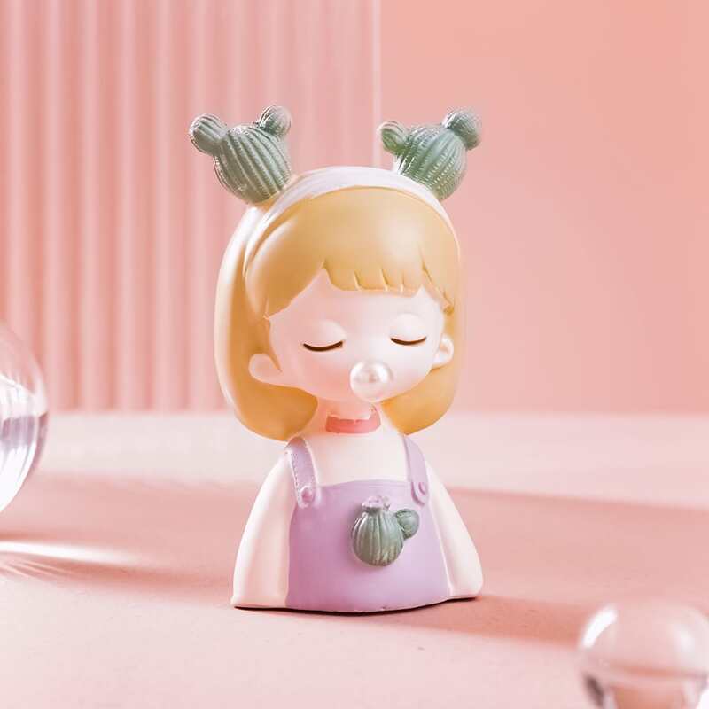 

Cartoon Girl Art Decoration, Multicolor