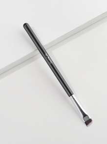 1 pieza Cepillo para cejas con ángulo, cepillo de maquillaje para cejas, herramienta de belleza con cerdas sintéticas - Negro - Ver 2