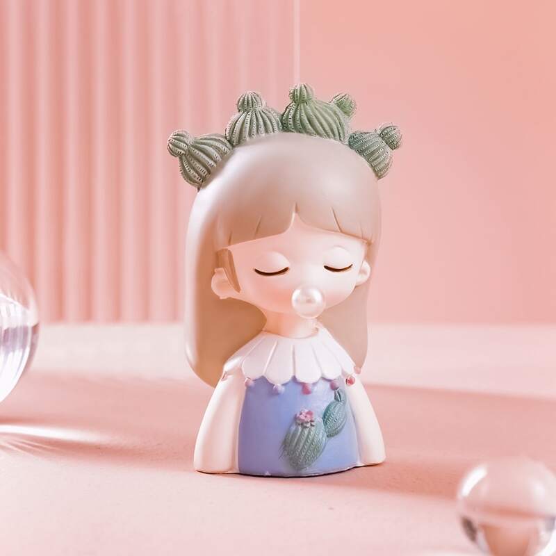 

Cartoon Girl Art Decoration, Multicolor