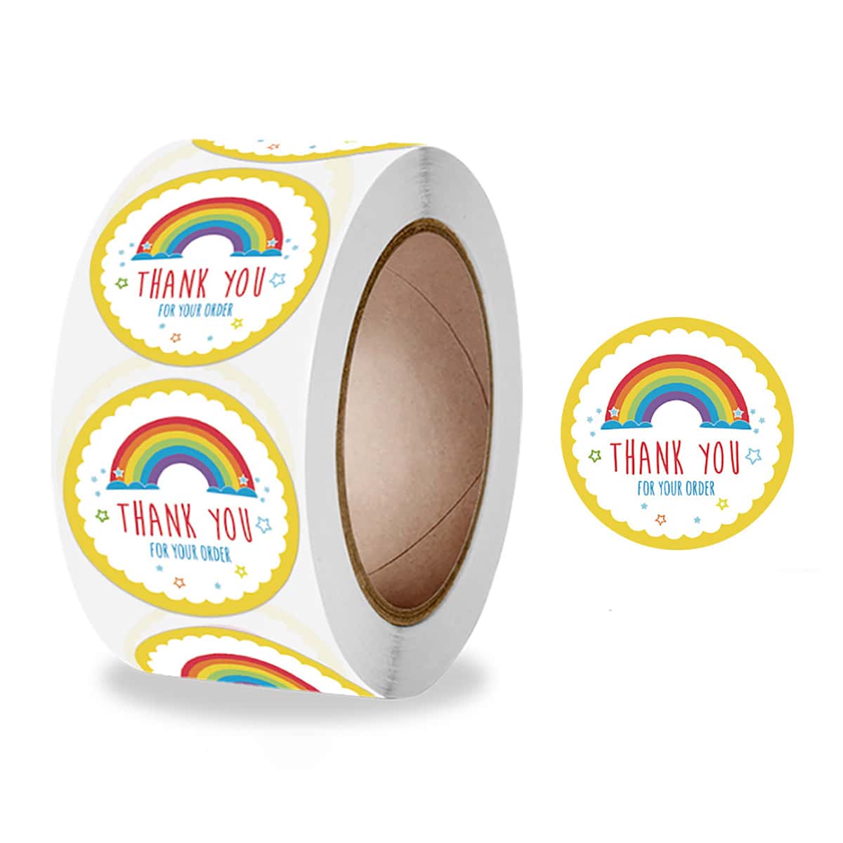 

1roll Slogan Graphic Sticker, Multicolor
