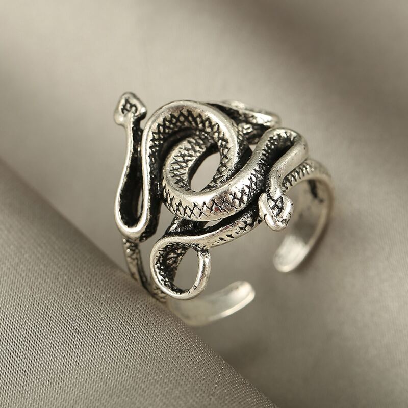 

1pc Serpentine Ring, Silver