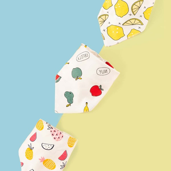 

2pcs Baby Random Pattern Bib, Multicolor