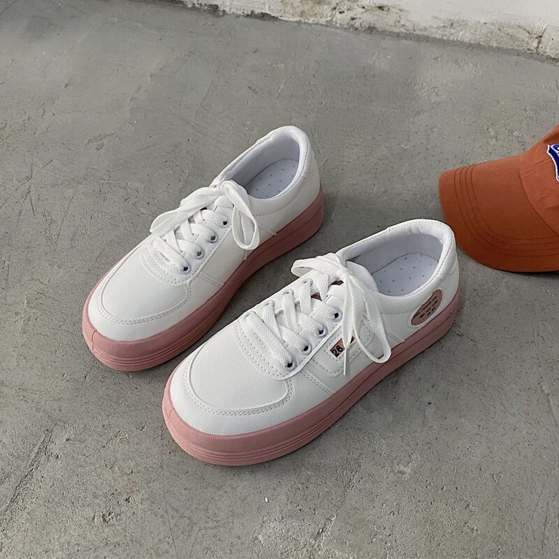 

Lace Up Front Skate Shoes, Pink