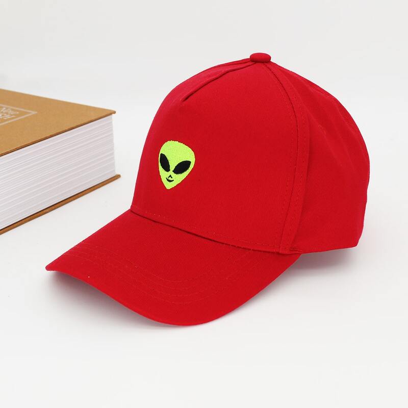 

Guys Embroidery Detail Baseball Cap, Red