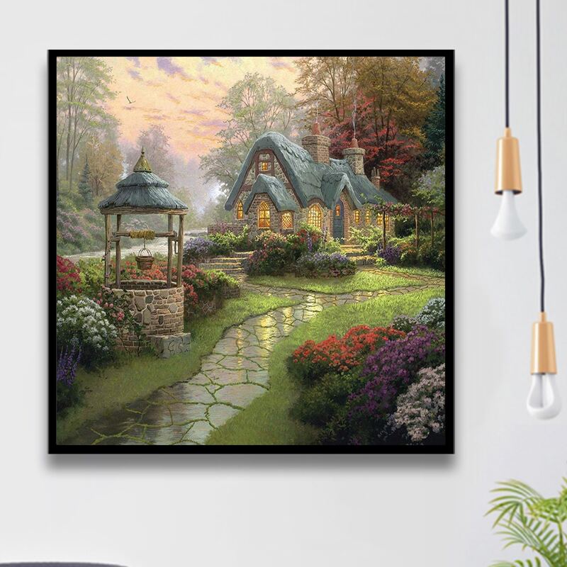 

House DIY Diamond Painting, Multicolor