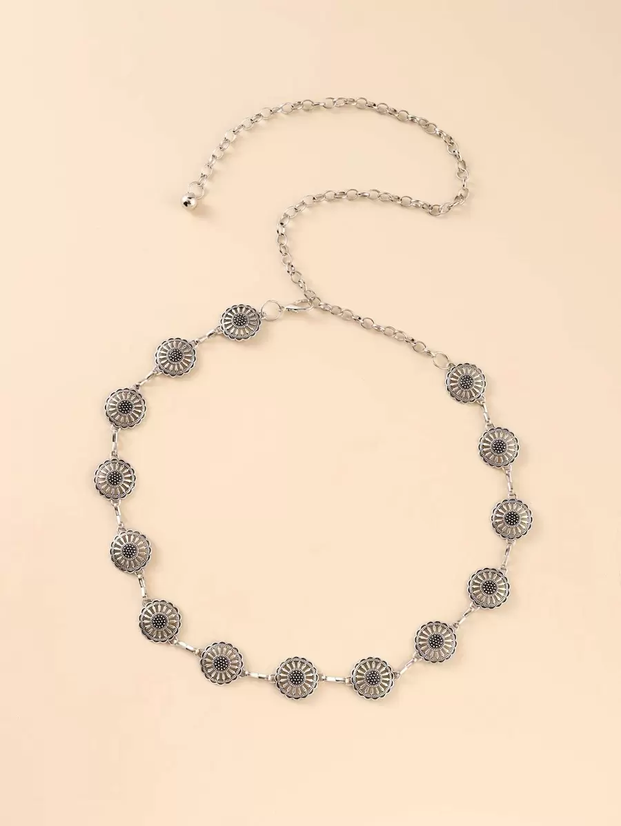 鏤空鏈帶 - 銀色 - 查看 1