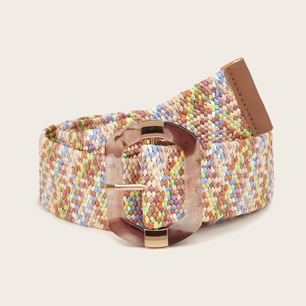 

Colorblock Woven Belt, Multicolor