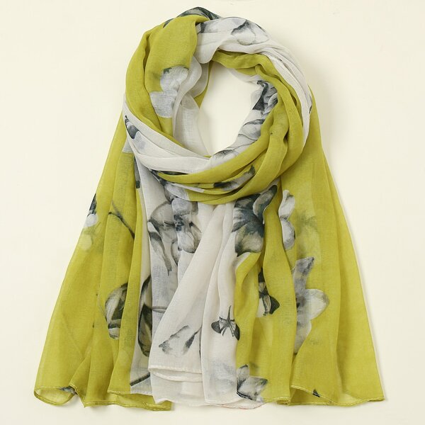 

Flower Print Scarf, Multicolor