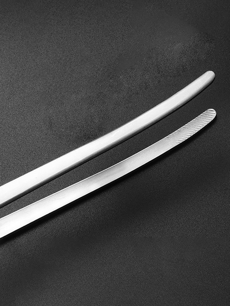 1 pieza Pinzas para alimentos de acero inoxidable - Plateado - Añade 4