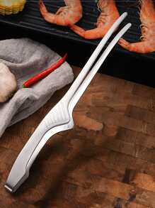 1 pieza Pinzas para alimentos de acero inoxidable - Plateado - Ver 5