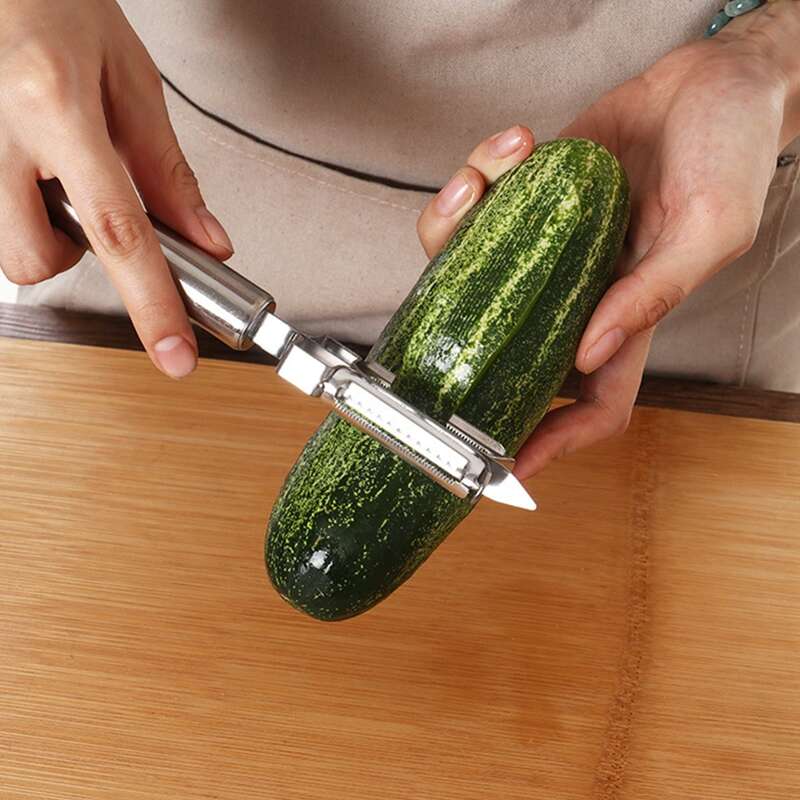 

1pc Stainless Steel Peeler, Silver