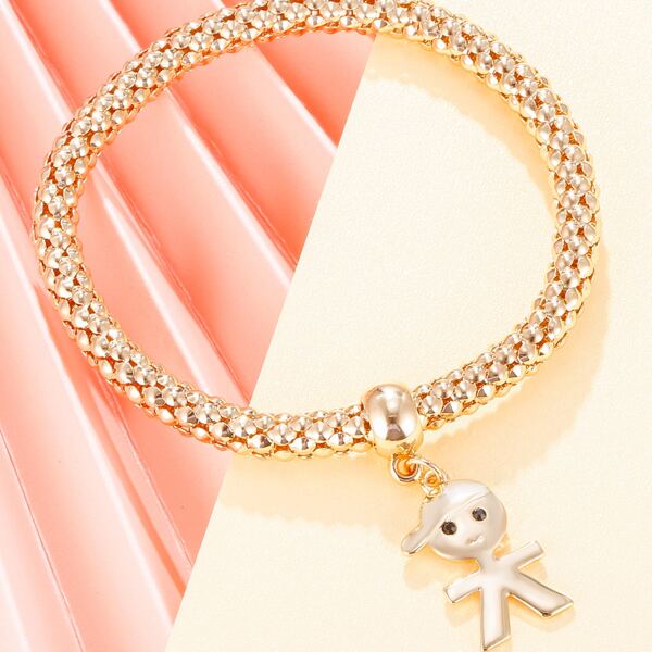 

Figure Charm Bracelet, Gold