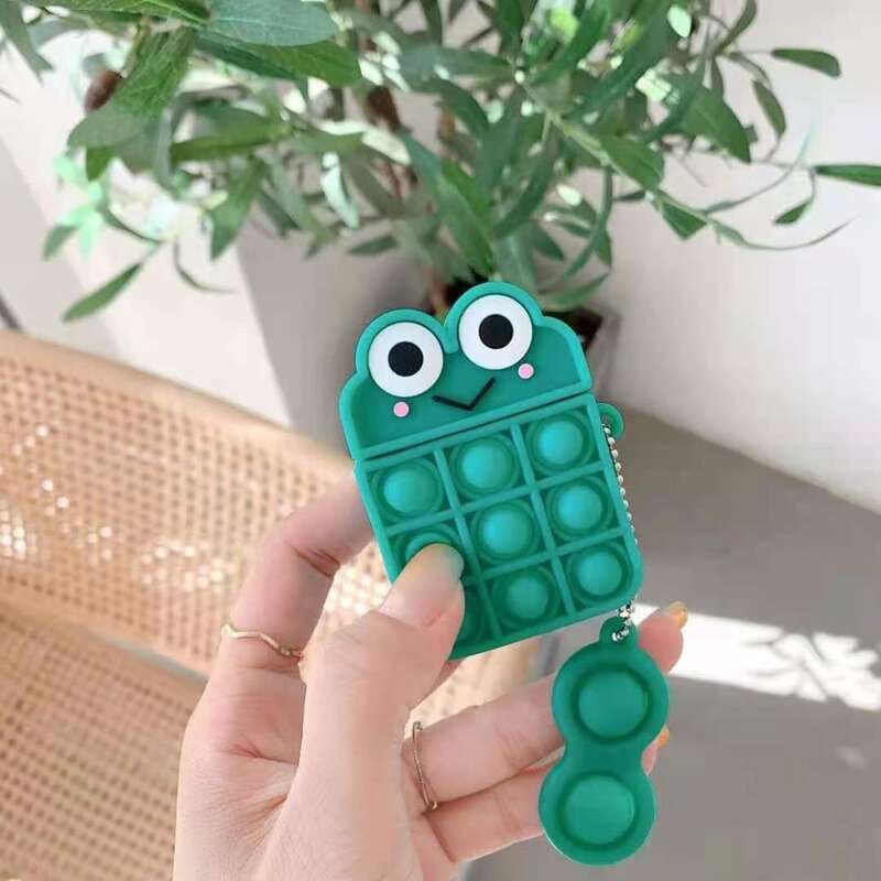

Cartoon Frog Airpods Case, Green