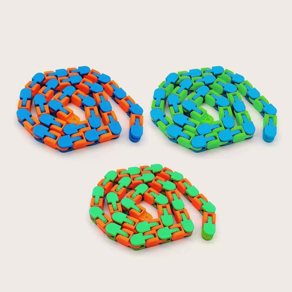 

1pc Random Bicycle Track Decompression Chain, Multicolor