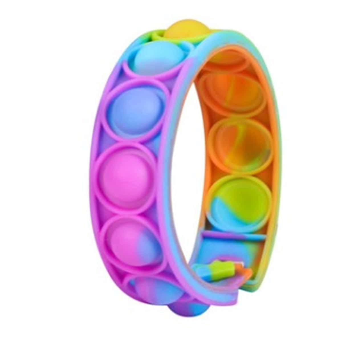 

1pc Random Color Push Bubble Ring, Multicolor
