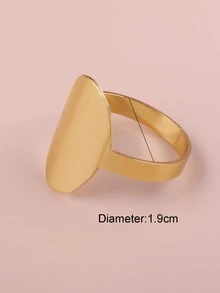 Stainless Steel Ring - Yellow Gold - View 4