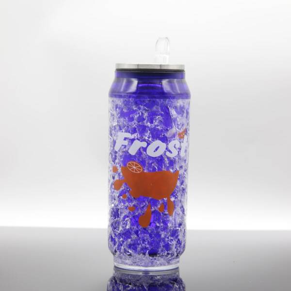 

Cracked Ice Pattern Straw Cup, Blue