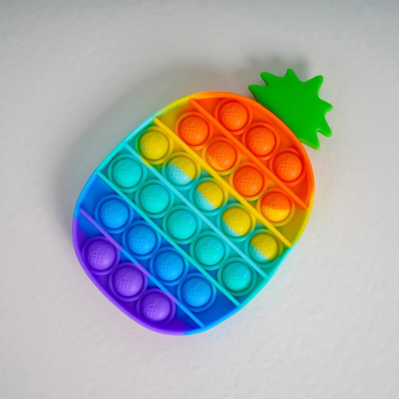 

1pc Pineapple Push Bubble Toy, Multicolor