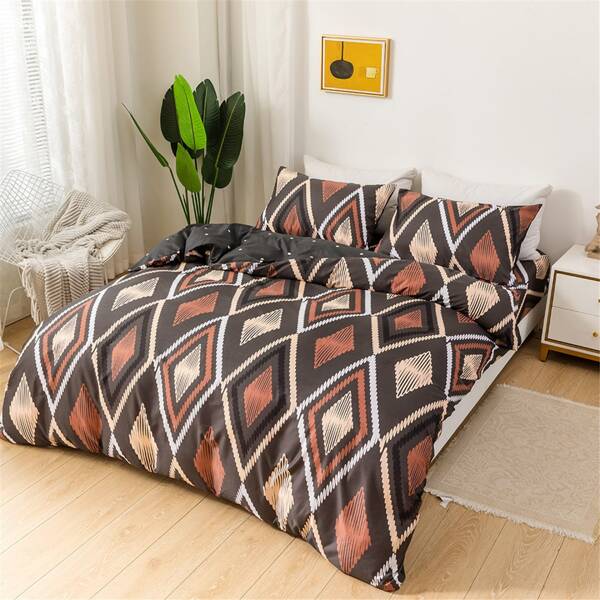 

Geometric Pattern Duvet Cover Sets Without Filler, Multicolor