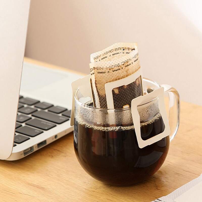

50pcs Drip Coffee Filter Bag, White