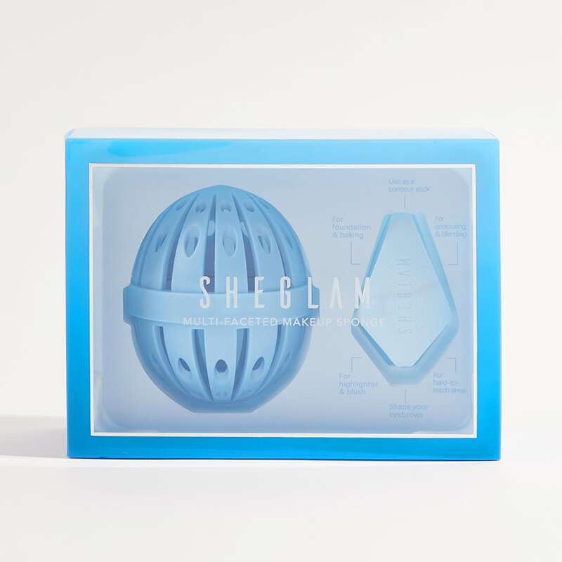 

Multi-Faceted Makeup Sponge, Baby blue