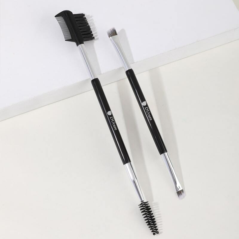 

2pcs Double-headed Eyebrow Brush, Black