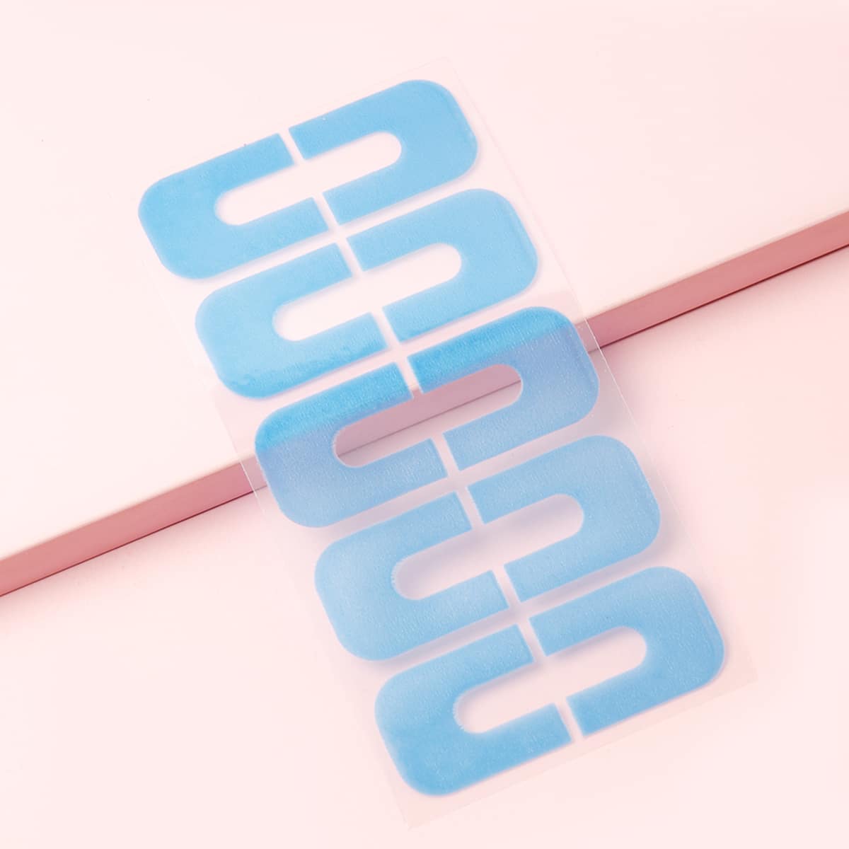 

10pcs Nail Oil Spill Prevention Nail Sticker, Blue