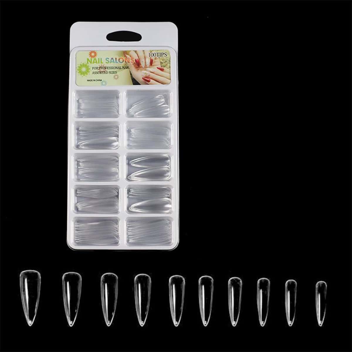 

200pcs Clear Fake Nail