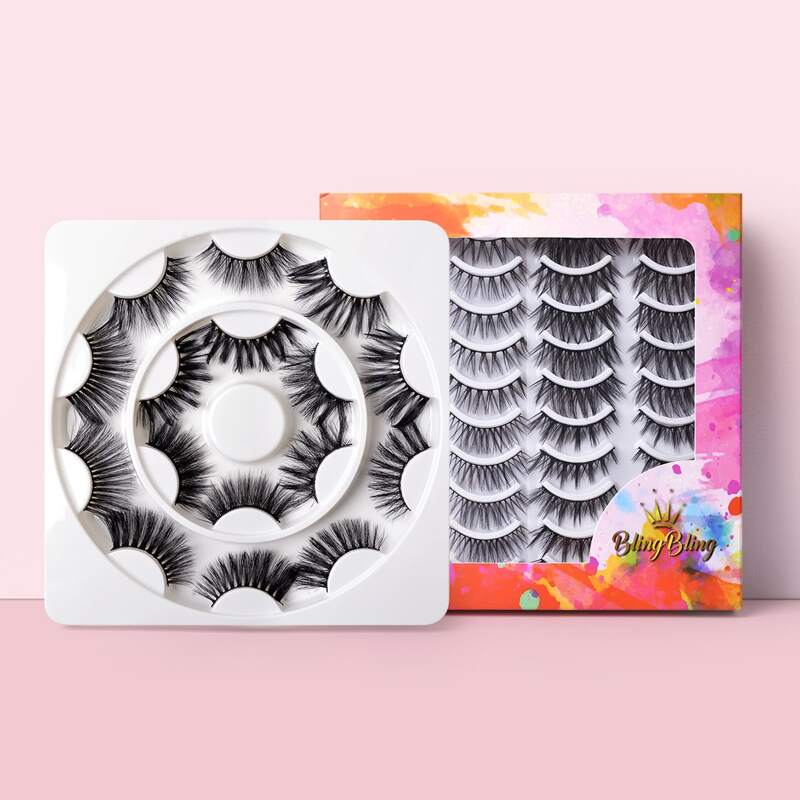

28pairs Fake Eyelashes, Black