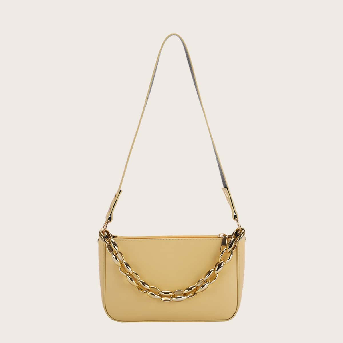 

Chain Satchel Bag, Yellow
