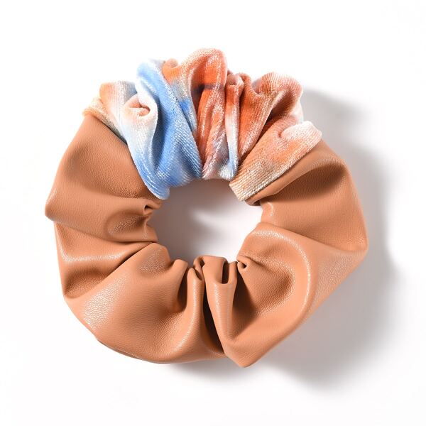 

PU Leather Scrunchie, Multicolor