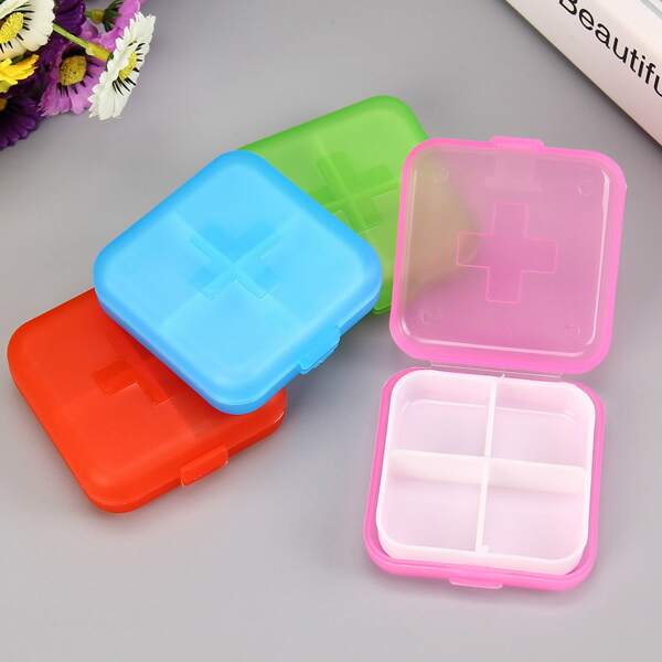 

1pc Random Color Pill Box, Multicolor