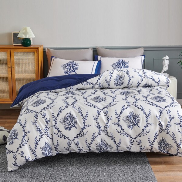 

Branches Print Duvet Cover Sets Without Filler, Multicolor