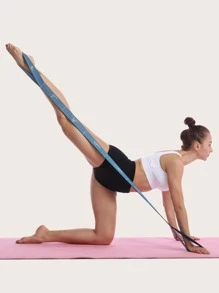 瑜伽阻力帶 - 藍色 - 查看 2