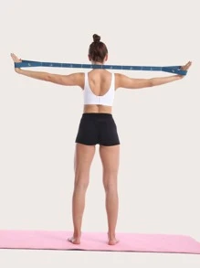 瑜伽阻力帶 - 藍色 - 查看 3