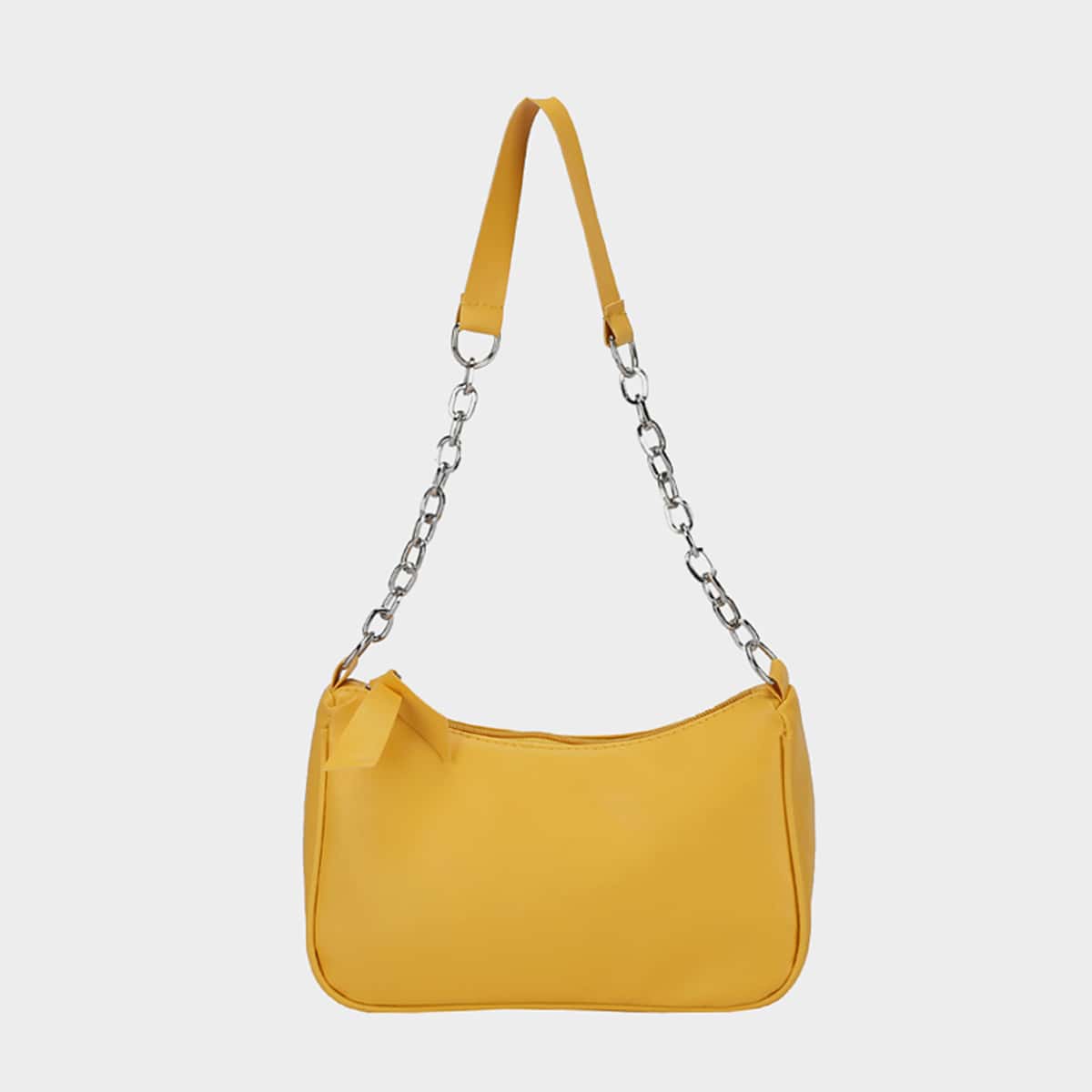 

Minimalist Chain Baguette Bag, Yellow