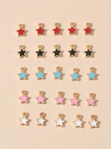 25pcs Star Design DIY Pendant - Multicolor - View 1