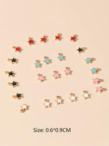 25pcs Star Design DIY Pendant - Multicolor - View 2