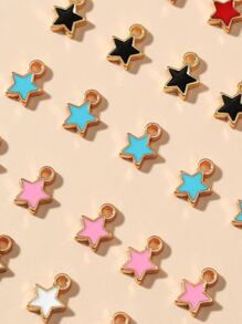 25pcs Star Design DIY Pendant - Multicolor - View 3