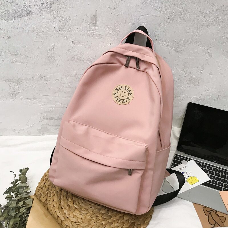 

Large Capacity Pocket Front Backpack, Pink